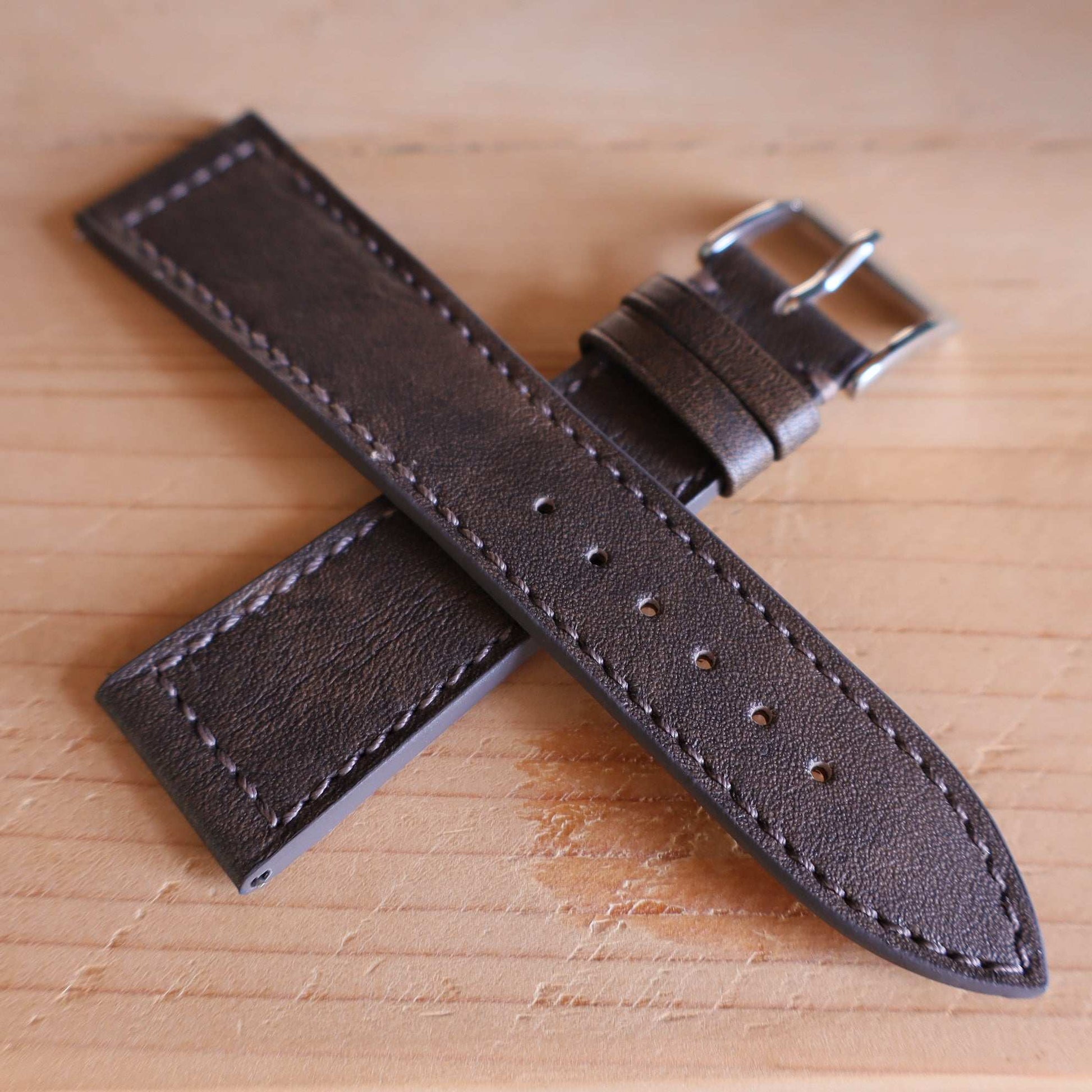 Horlogeband Patina buffelleder LIC Leather