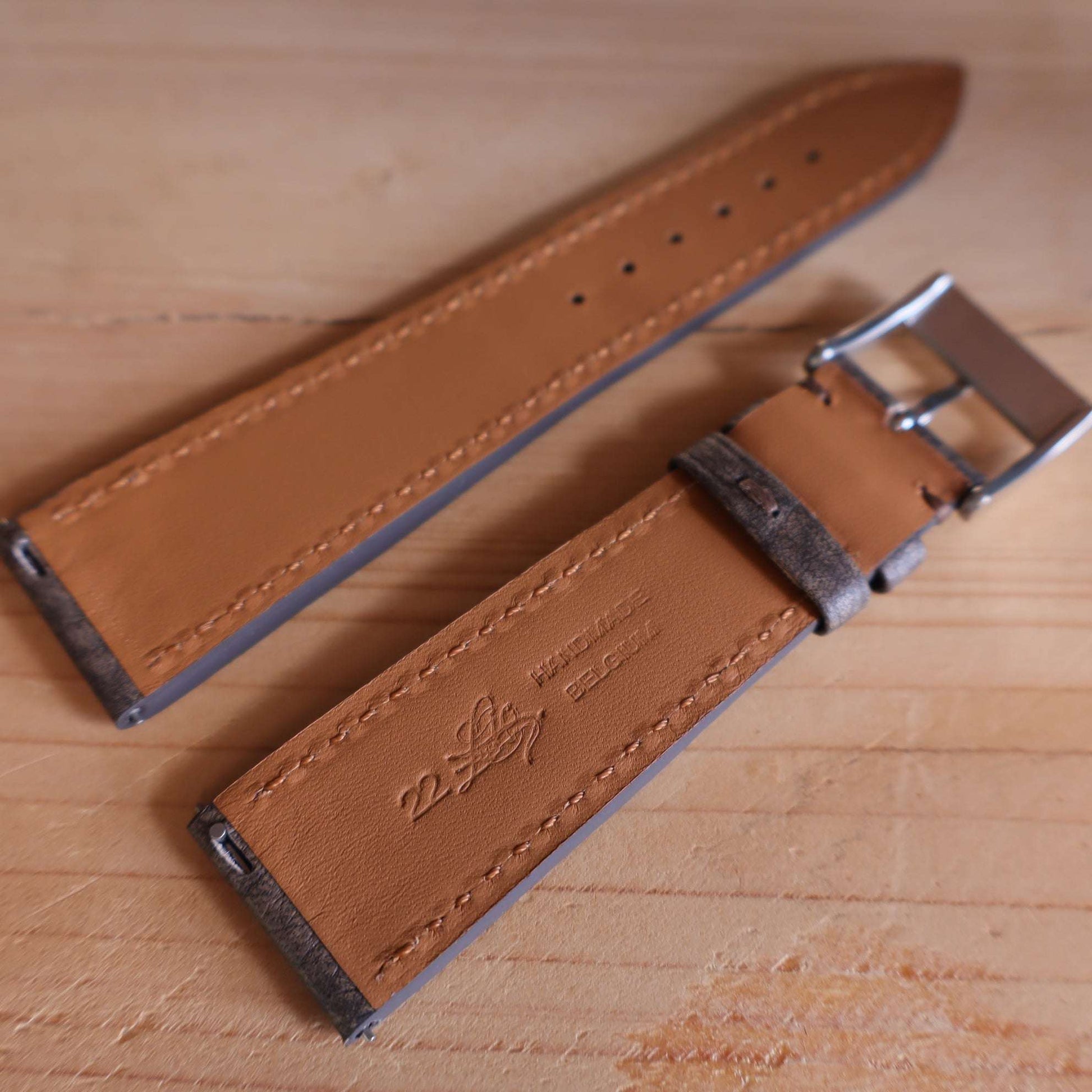 Horlogeband Patina buffelleder LIC Leather