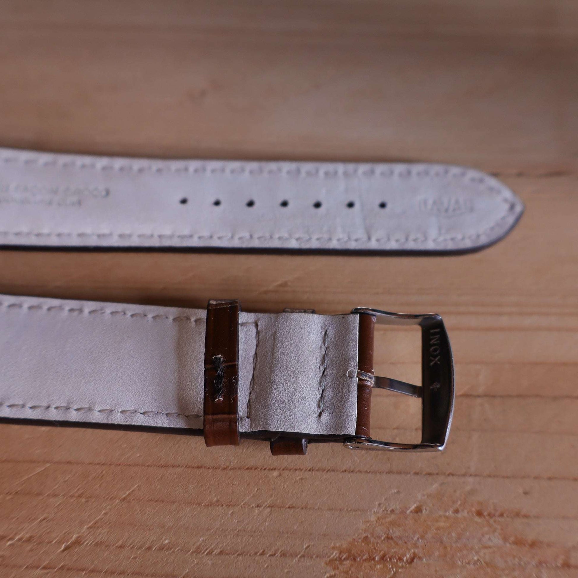 Horlogeband kalfsleder Ashford & Rye - Chocolate Bronze