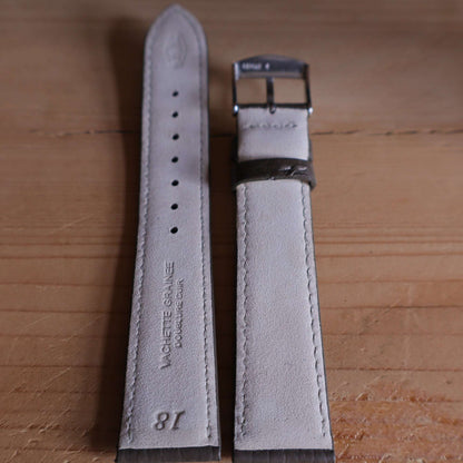 Horlogeband kalfsleder Ashford & Rye - Deep Taupe