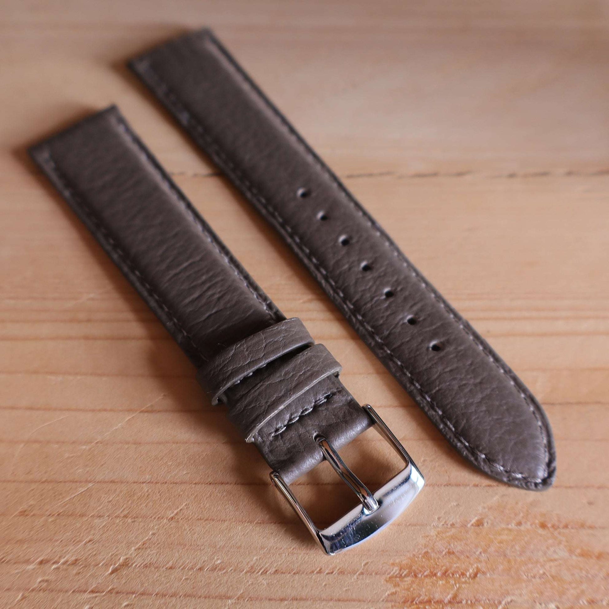 Horlogeband kalfsleder Ashford & Rye - Deep Taupe