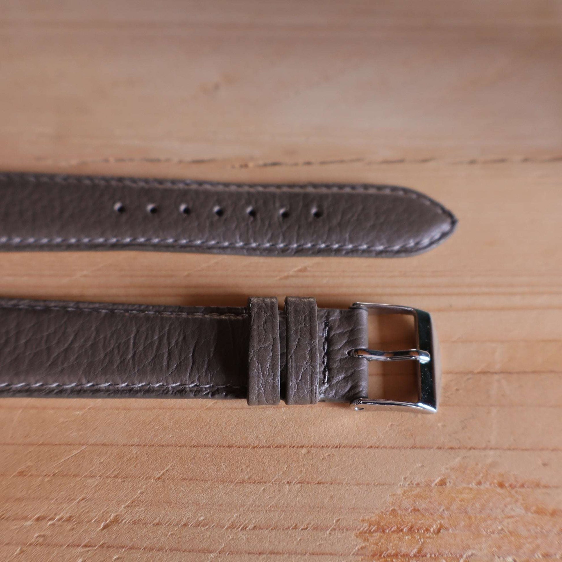 Horlogeband kalfsleder Ashford & Rye - Deep Taupe