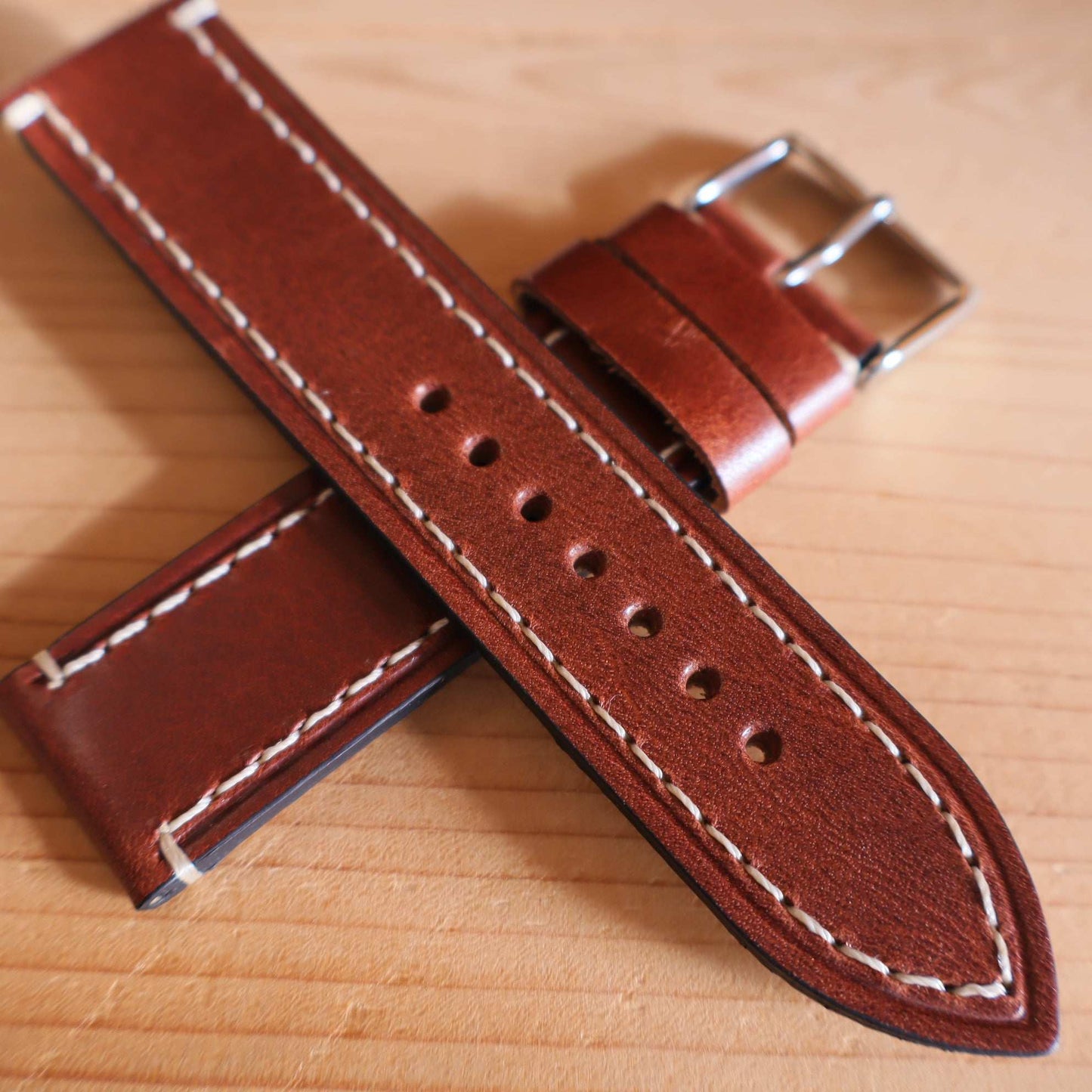 Horlogeband koeienleder Ashford & Rye - Hudson Brown