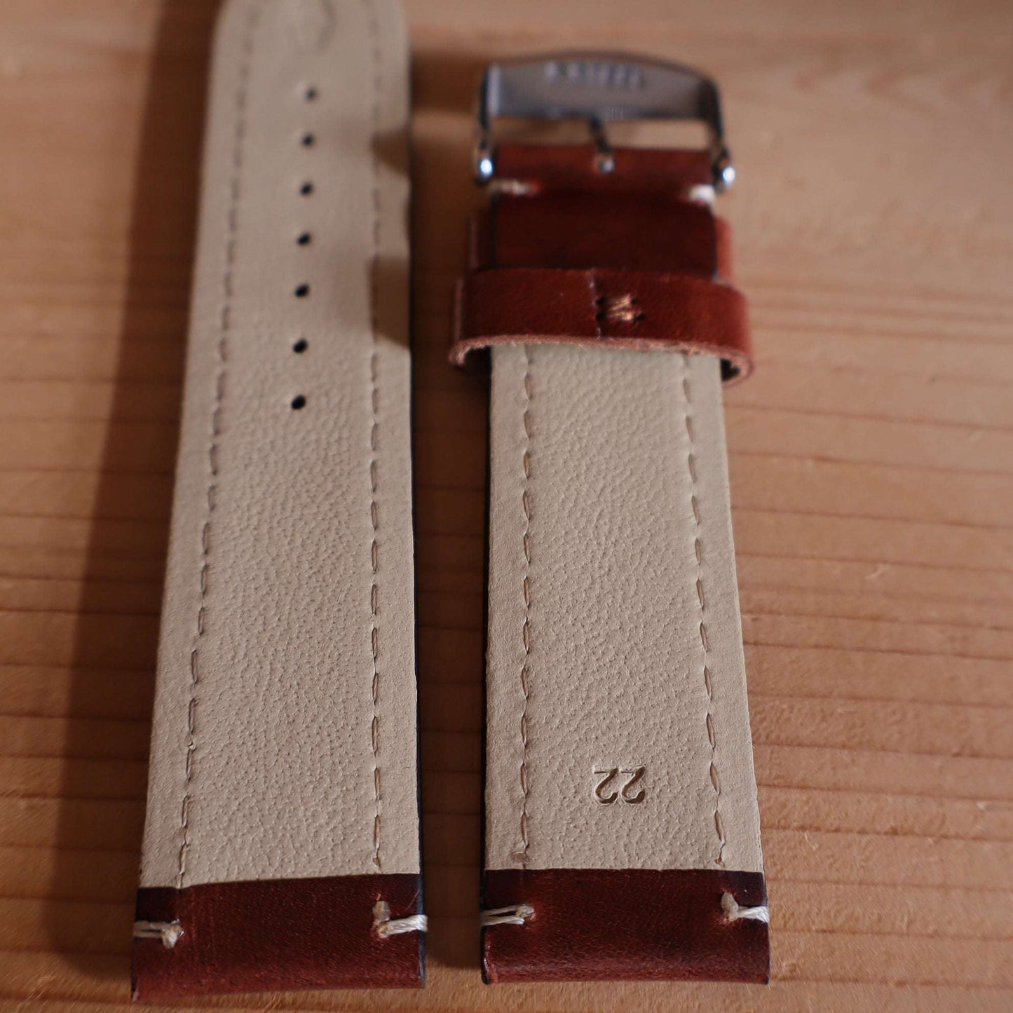 Horlogeband koeienleder Ashford & Rye - Hudson Brown