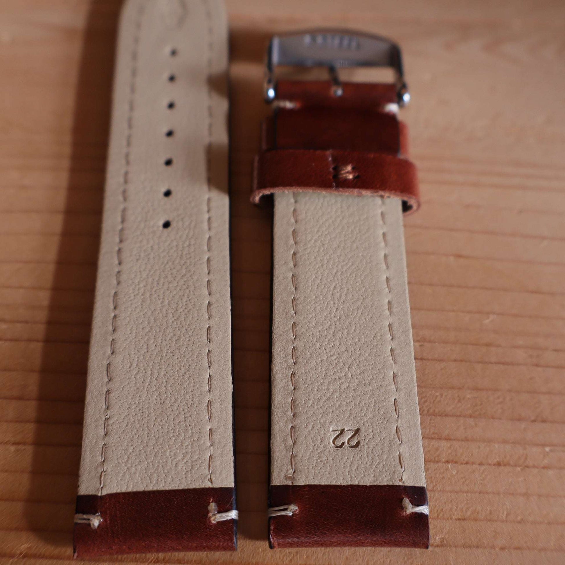 Horlogeband koeienleder Ashford & Rye - Hudson Brown