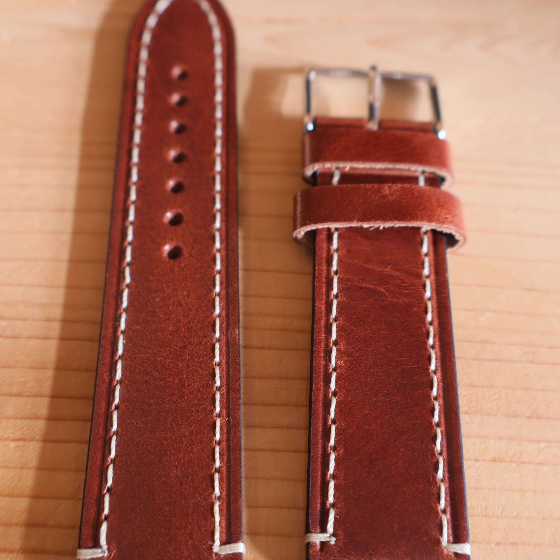 Horlogeband koeienleder Ashford & Rye - Hudson Brown