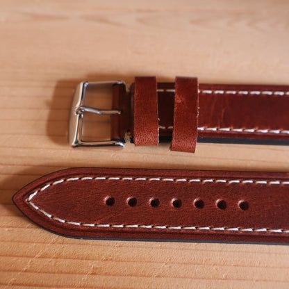 Horlogeband koeienleder Ashford & Rye - Hudson Brown