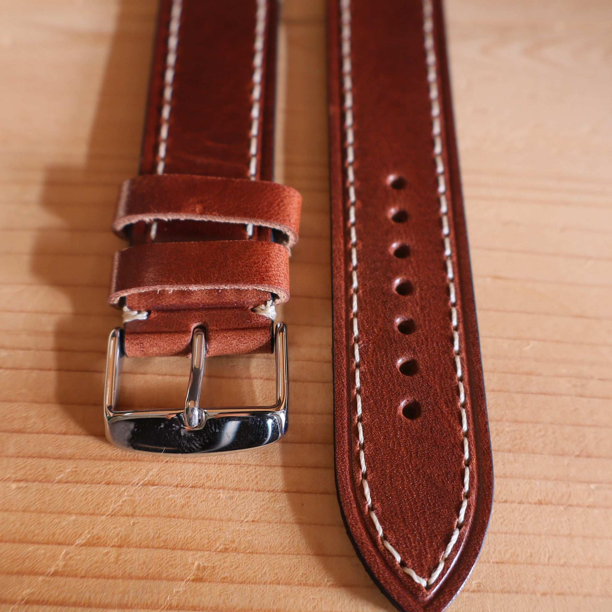 Horlogeband koeienleder Ashford & Rye - Hudson Brown