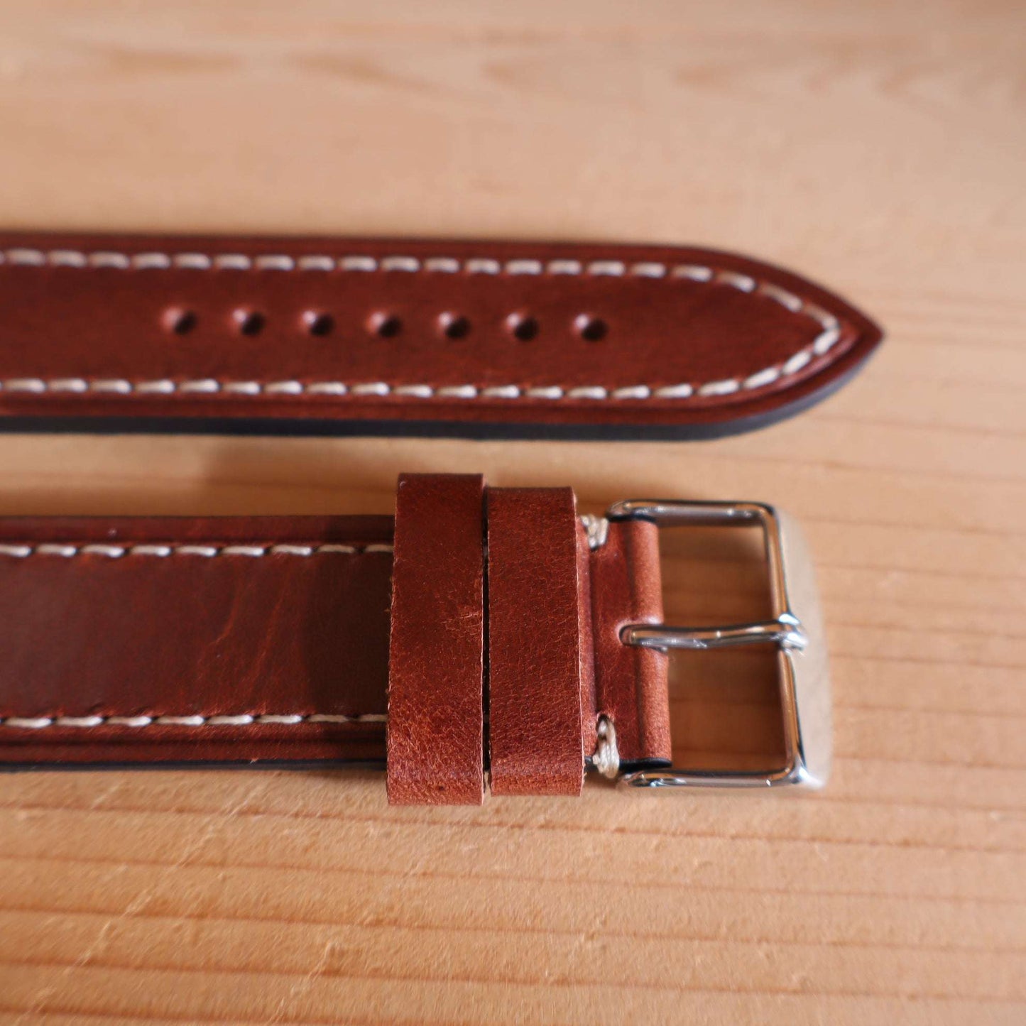 Horlogeband koeienleder Ashford & Rye - Hudson Brown