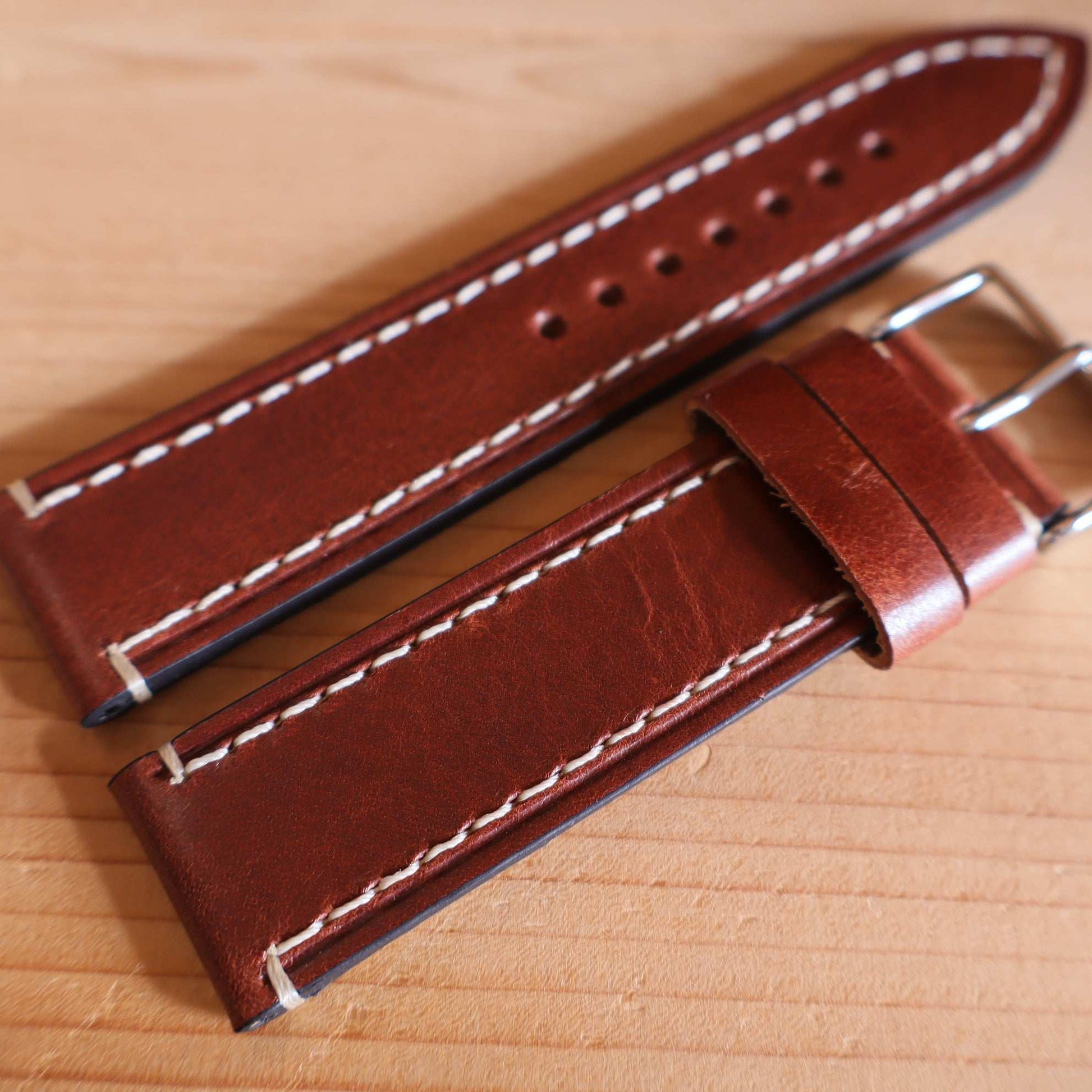 Horlogeband koeienleder Ashford & Rye - Hudson Brown