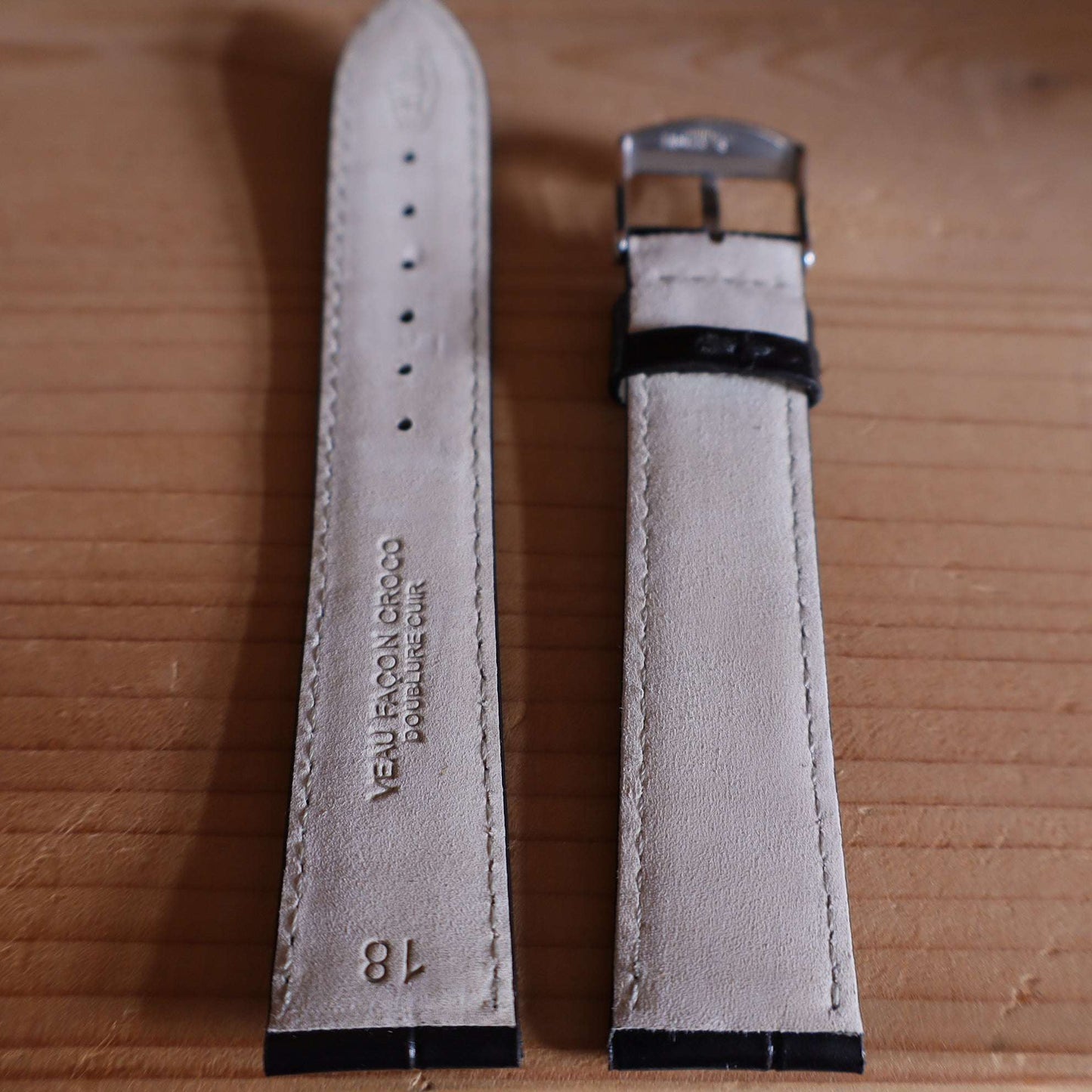 Horlogeband krokleder Ashford & Rye