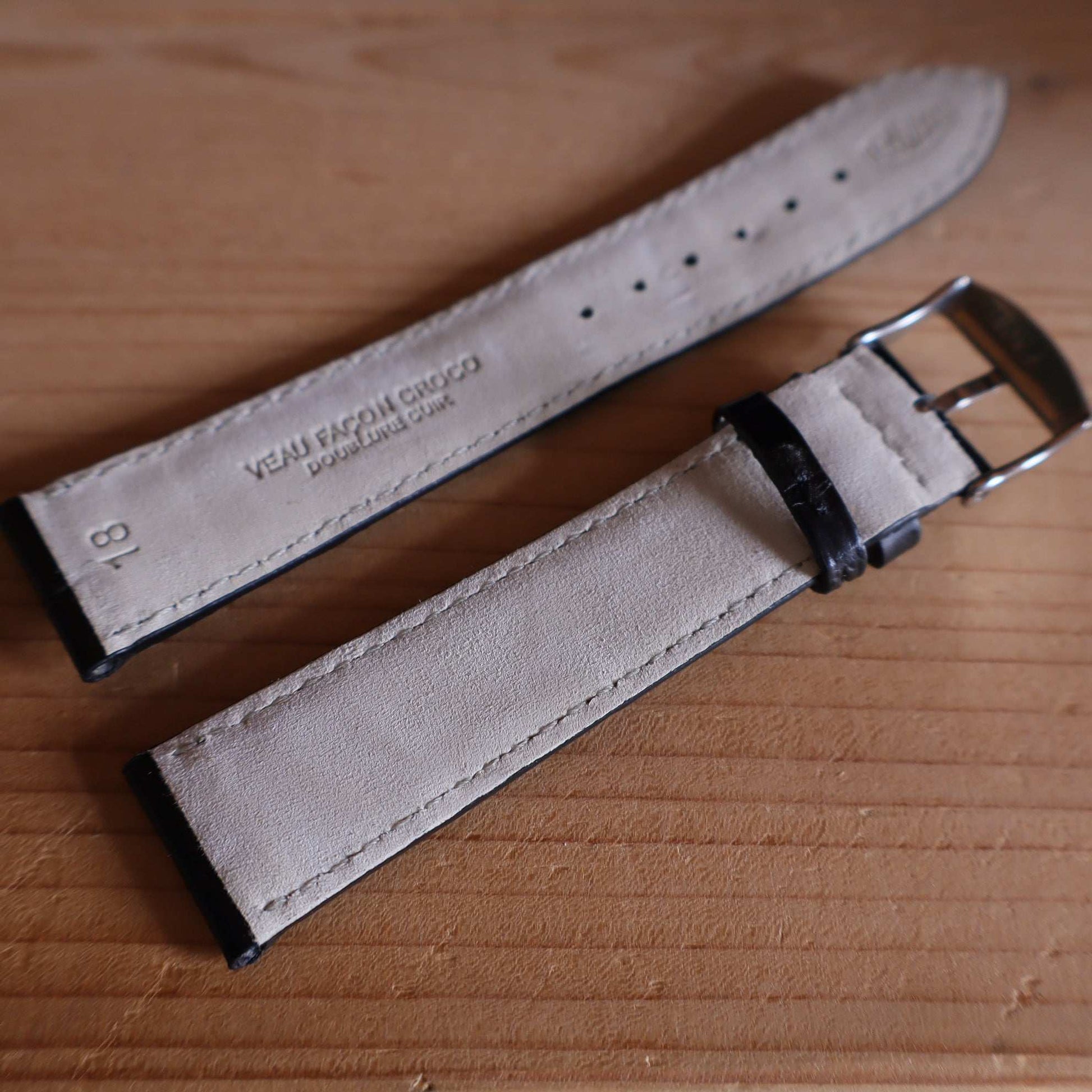 Horlogeband krokleder Ashford & Rye