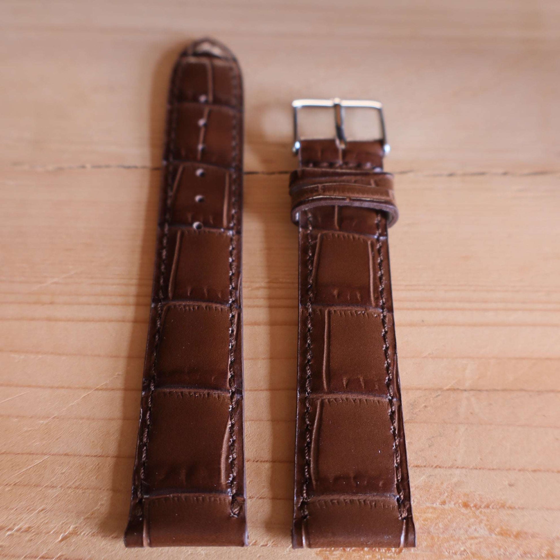 Horlogeband krokleder Ashford & Rye