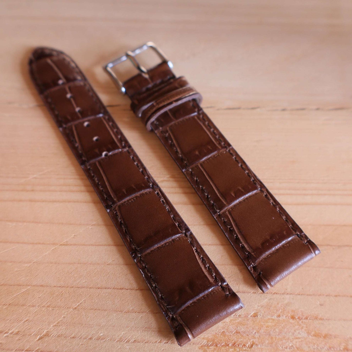 Horlogeband krokleder Ashford & Rye