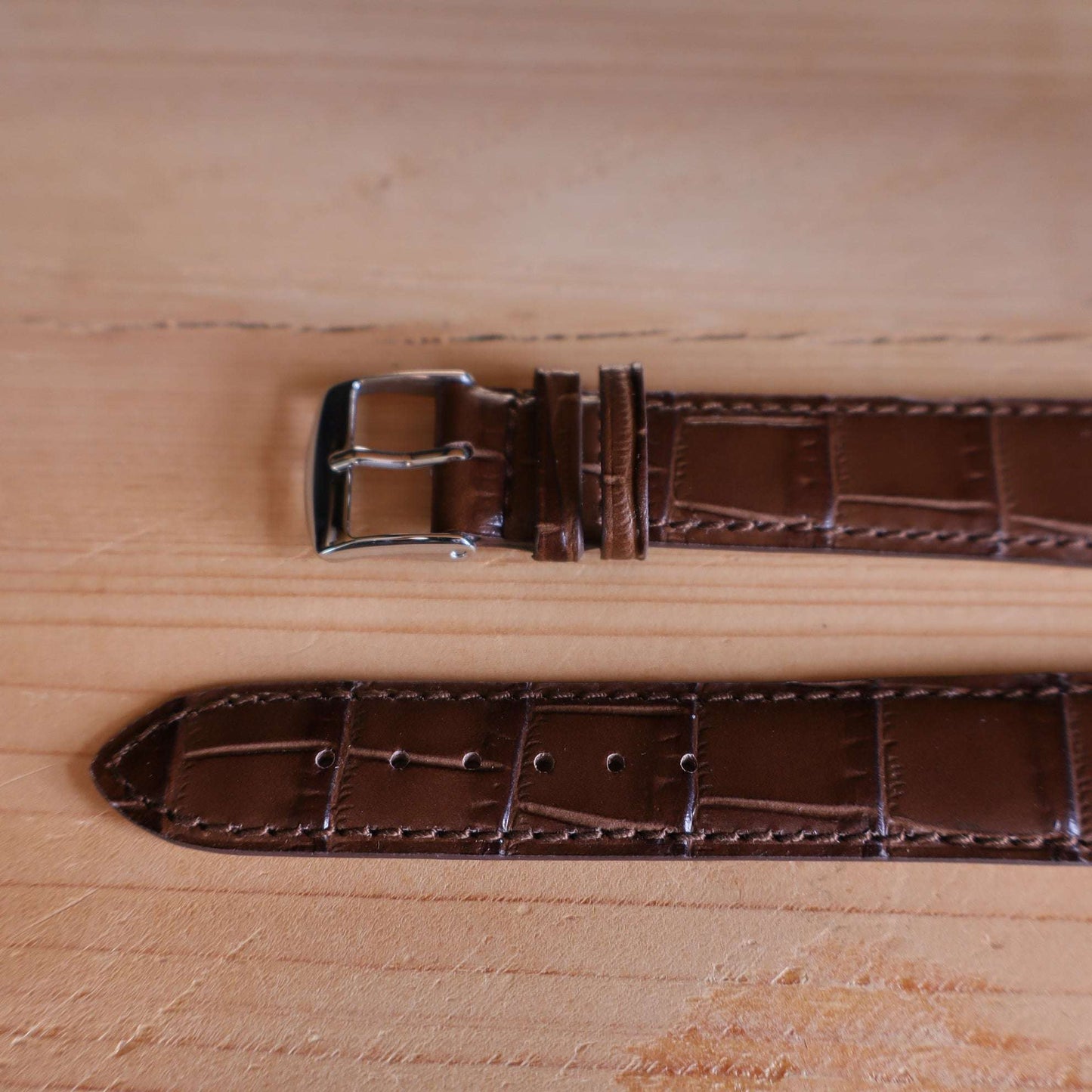 Horlogeband krokleder Ashford & Rye