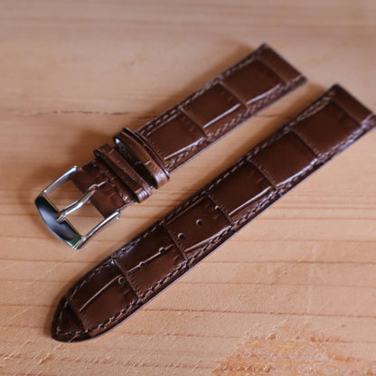 Horlogeband krokleder Ashford & Rye