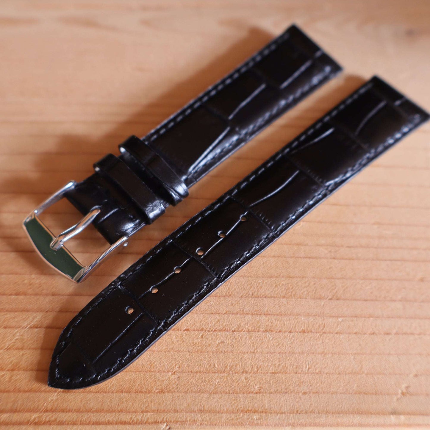 Horlogeband krokleder Ashford & Rye