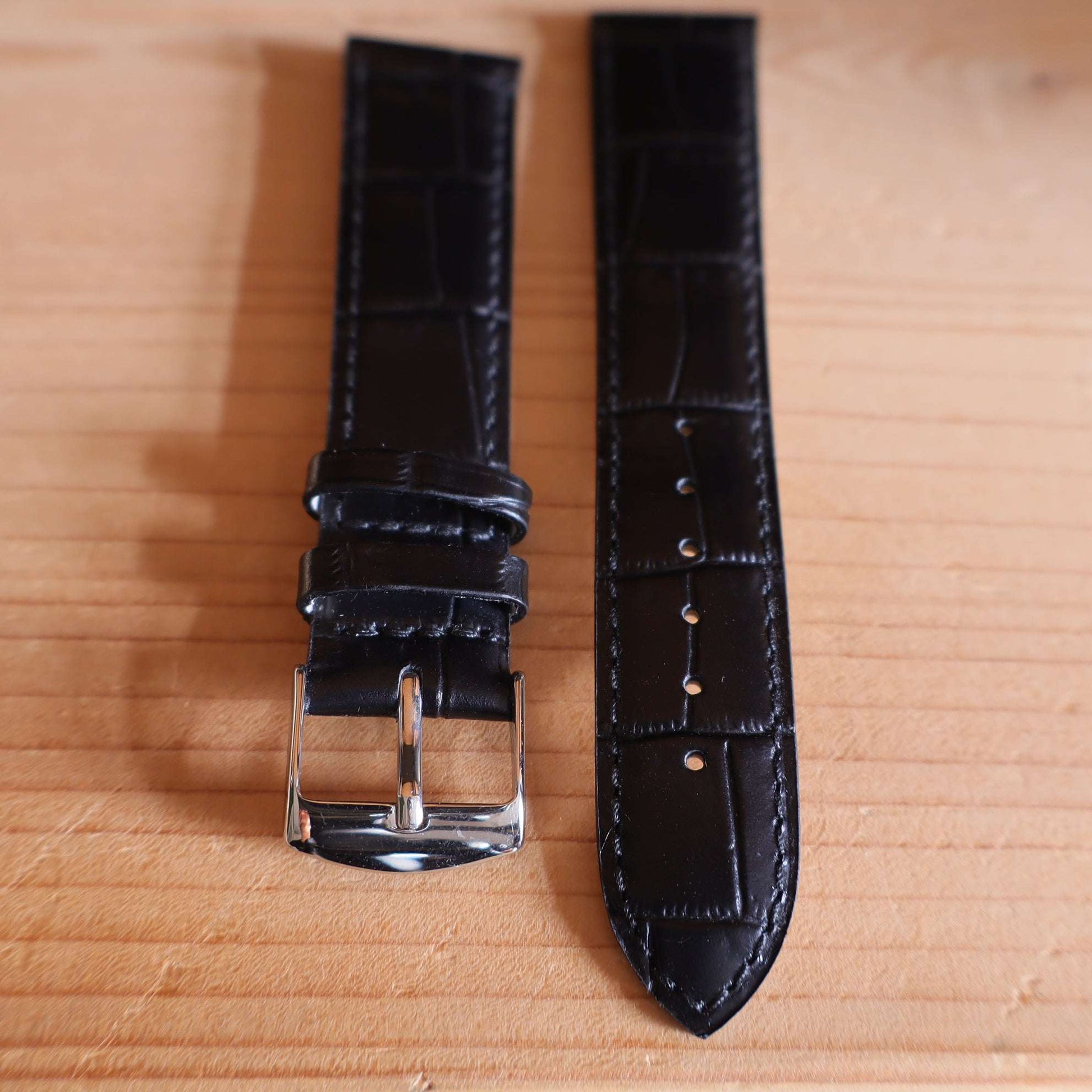 Horlogeband krokleder Ashford & Rye