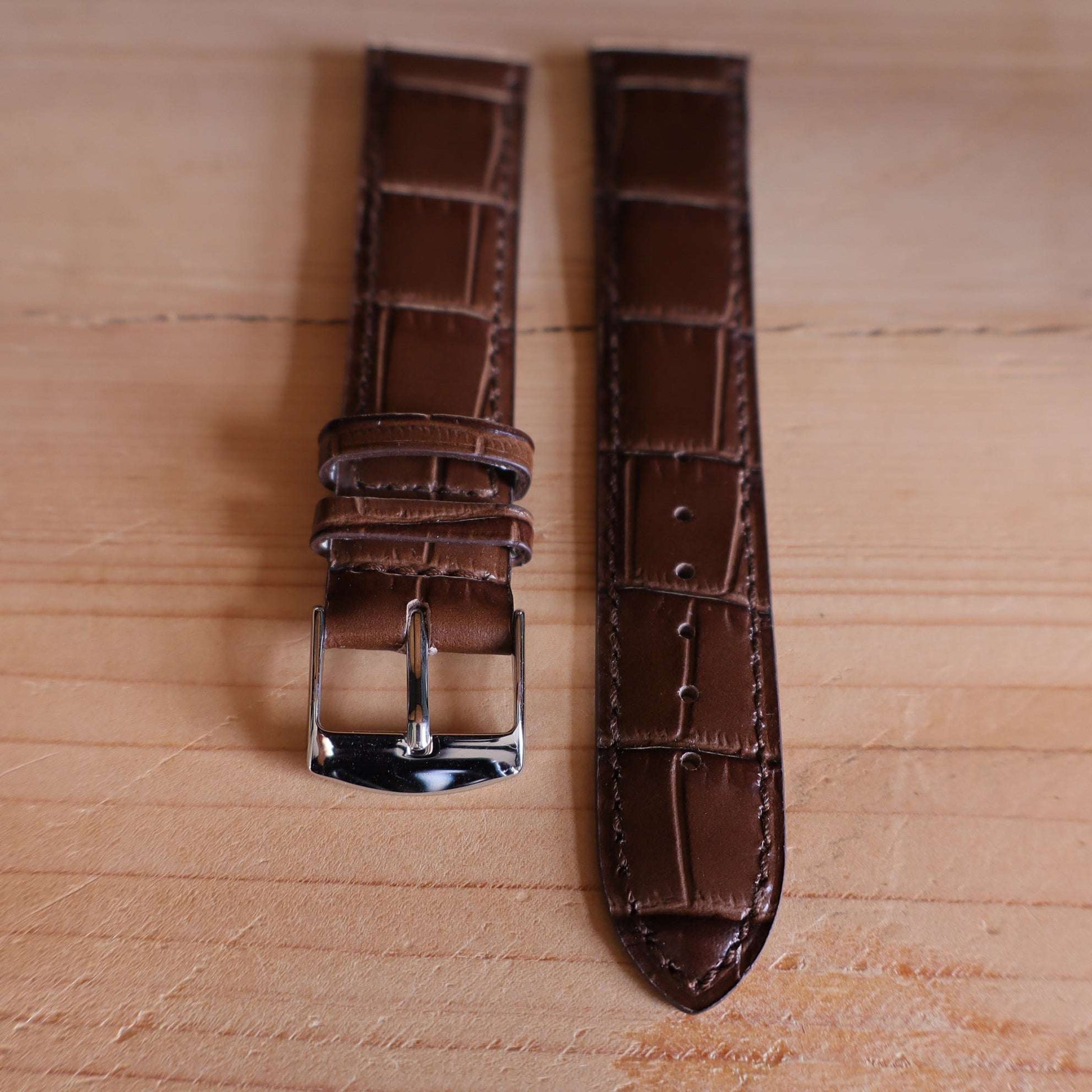 Horlogeband krokleder Ashford & Rye