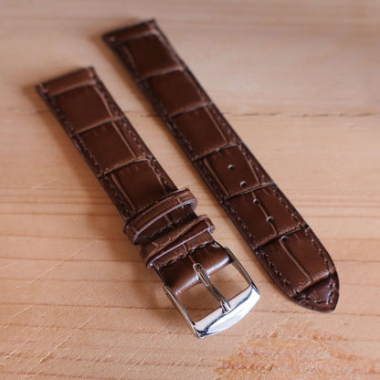 Horlogeband krokleder Ashford & Rye