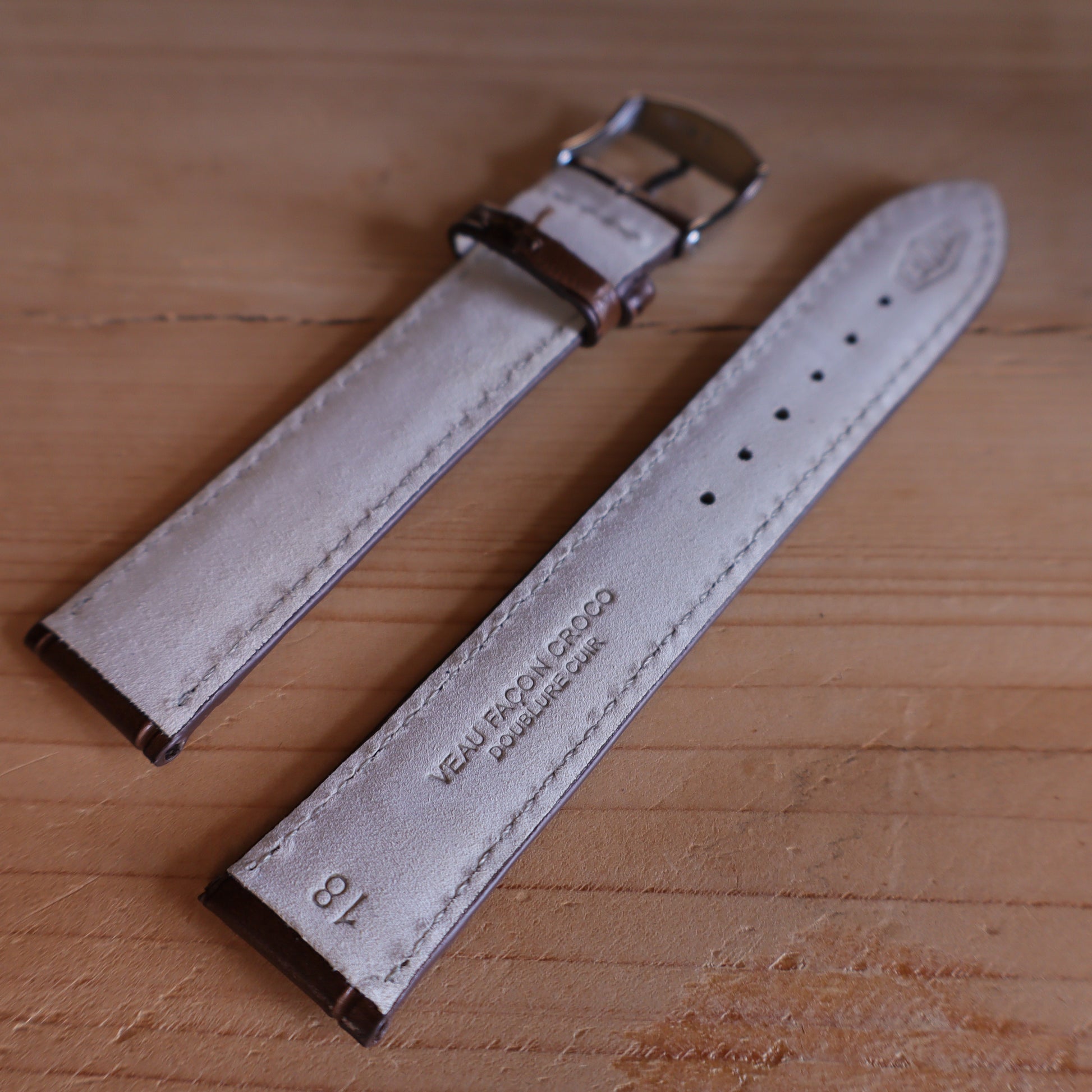 Horlogeband krokleder Ashford & Rye - Horlogerieshop.nl