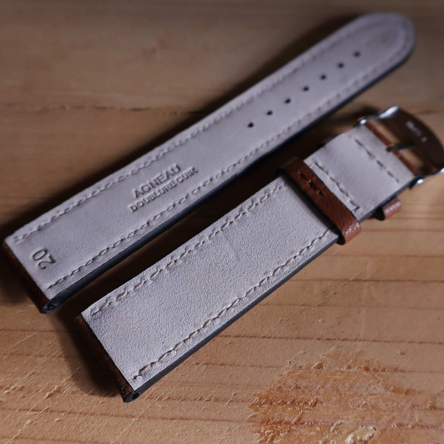 Horlogeband lamsleder Ashford & Rye