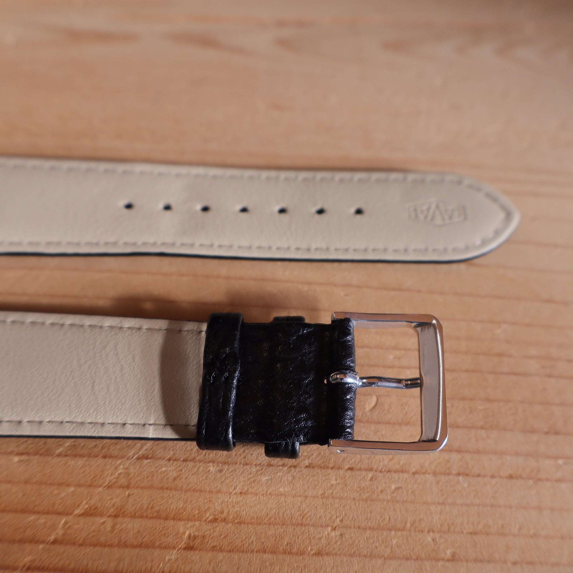 Horlogeband leder Ashford & Rye - Requin Black