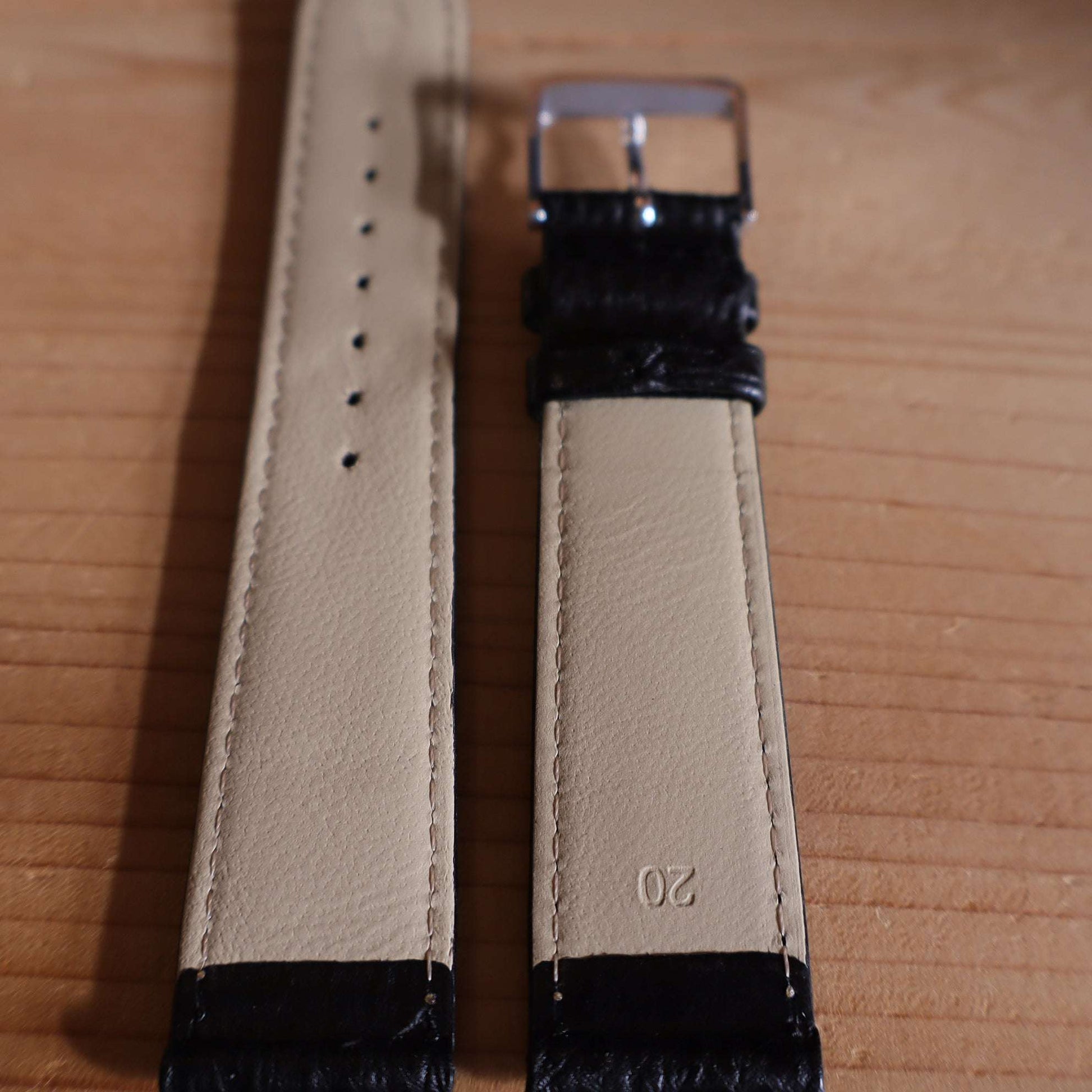 Horlogeband leder Ashford & Rye - Requin Black