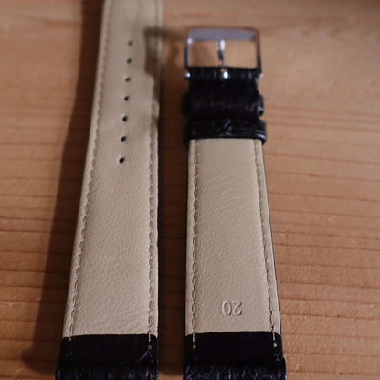 Horlogeband leder Ashford & Rye - Requin Black