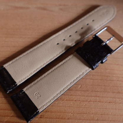 Horlogeband leder Ashford & Rye - Requin Black