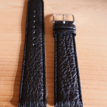 Horlogeband leder Ashford & Rye - Requin Black