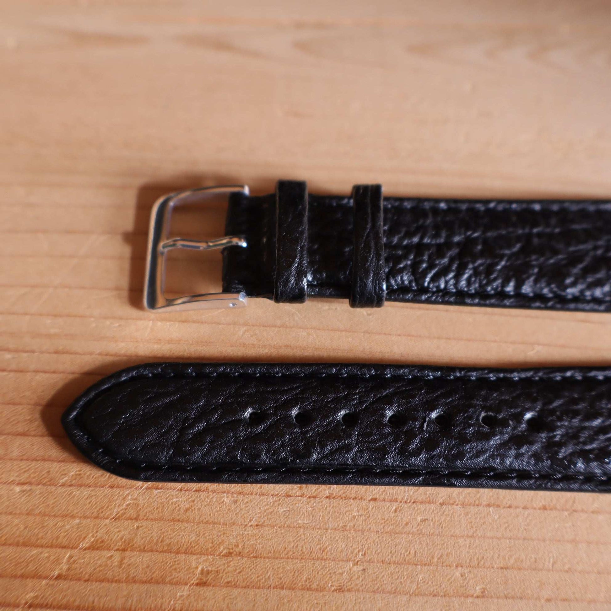 Horlogeband leder Ashford & Rye - Requin Black