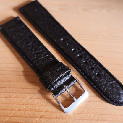 Horlogeband leder Ashford & Rye - Requin Black