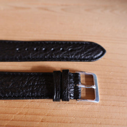 Horlogeband leder Ashford & Rye - Requin Black