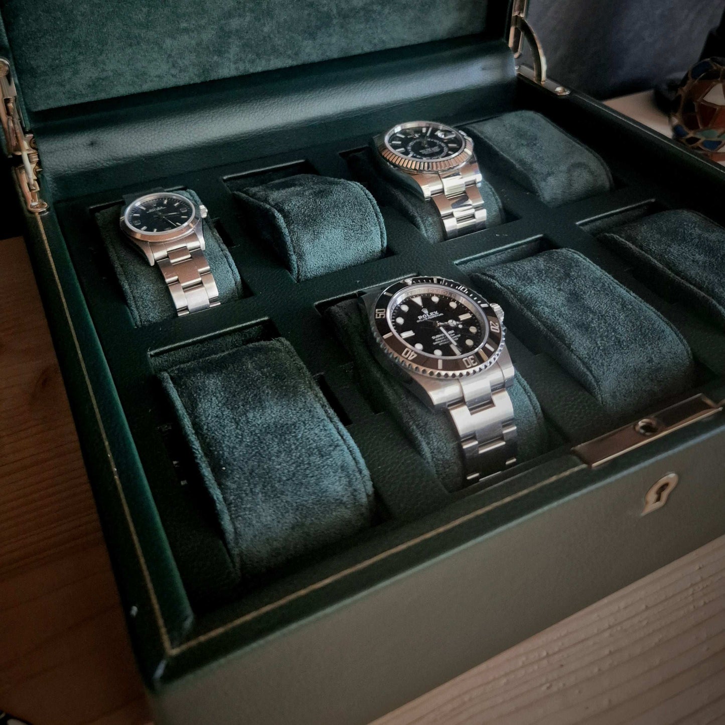 Horlogedoos British Racing 8 horloges Wolf 1834 - Horlogerieshop.nl