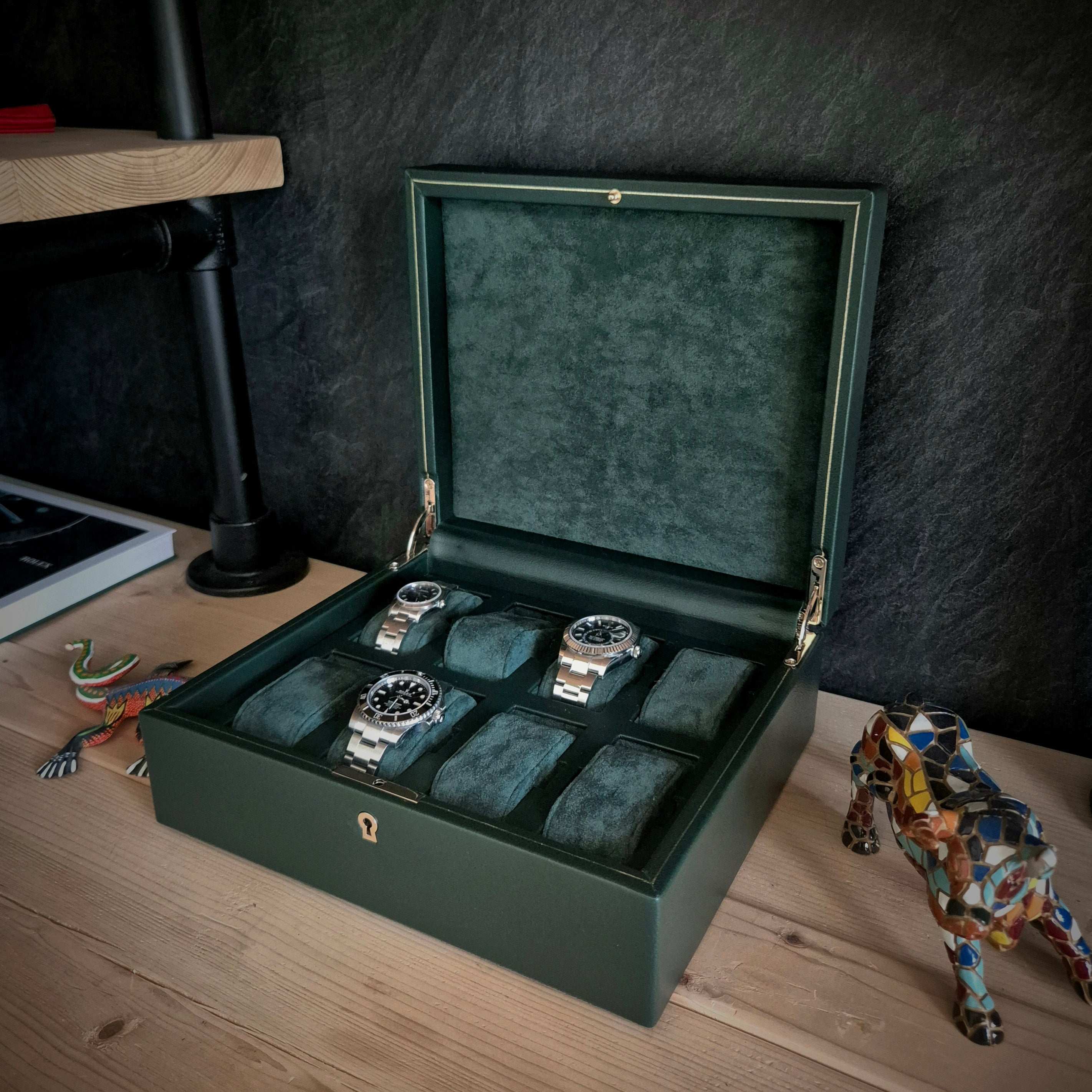 Horlogedoos British Racing 8 horloges Wolf 1834 - Horlogerieshop.nl
