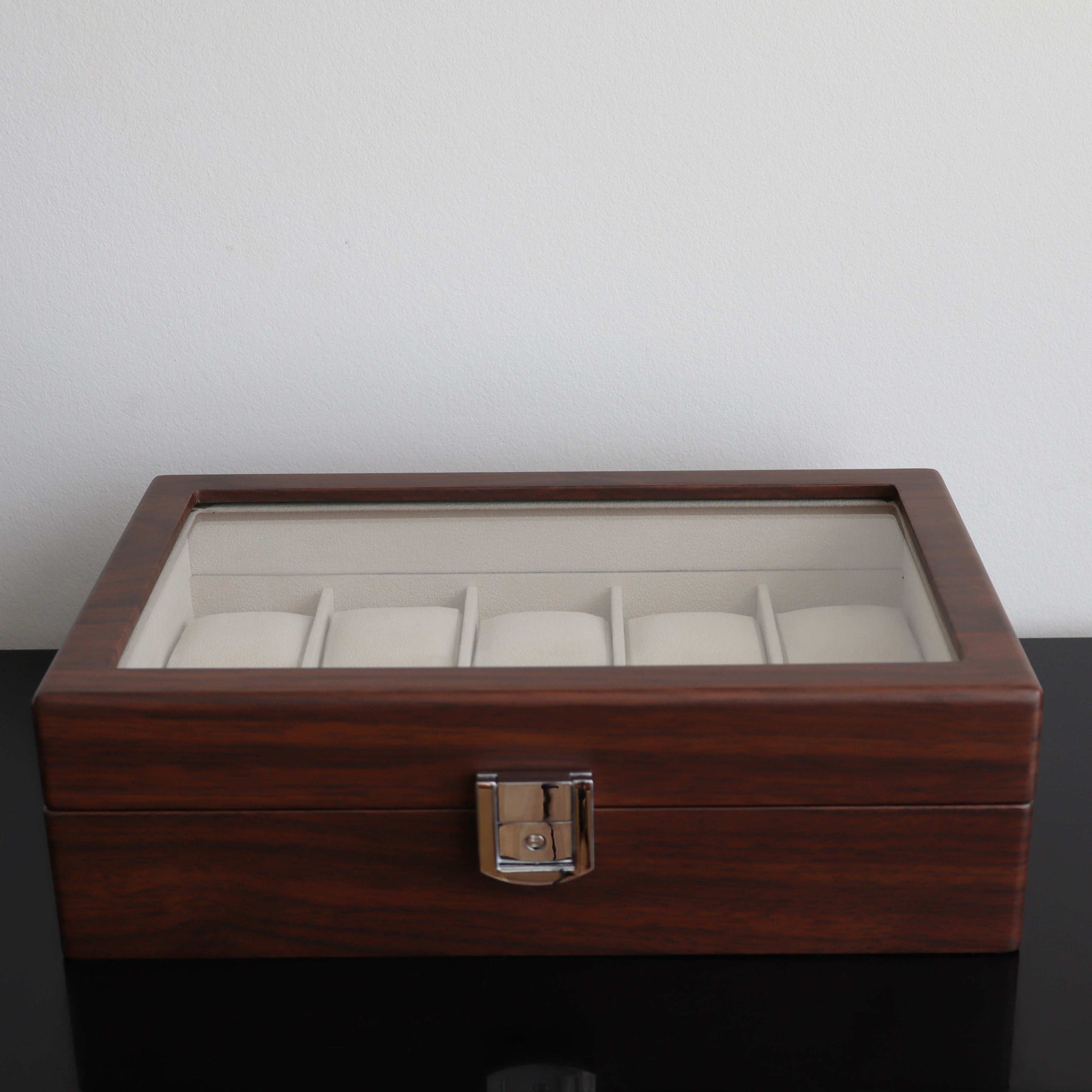 Horlogedoos Donkerbruin hout 10 Horloges