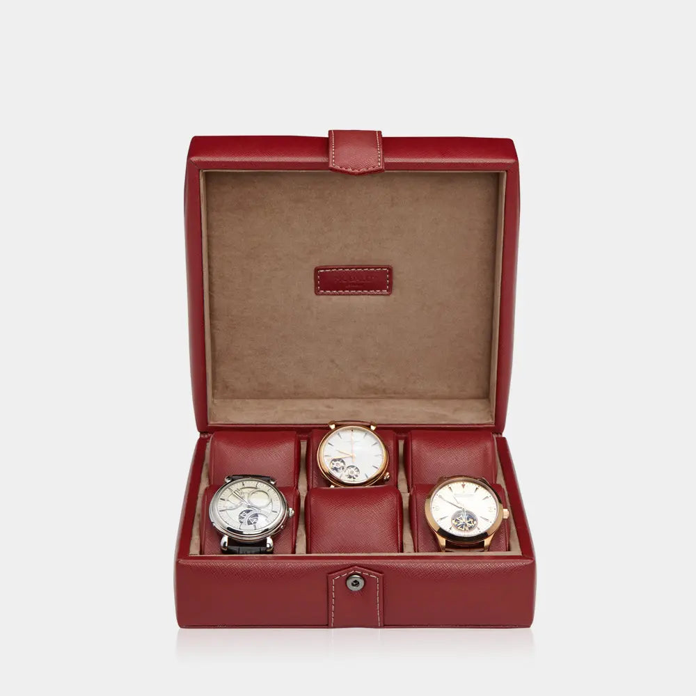 Horlogedoos GALLANTE leder 6 Horloges Modalo