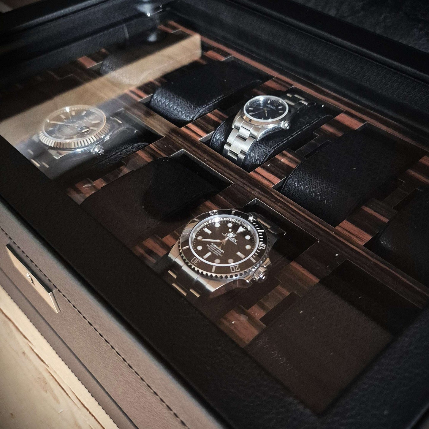 Horlogedoos met lade Roadster 10 horloges Wolf 1834