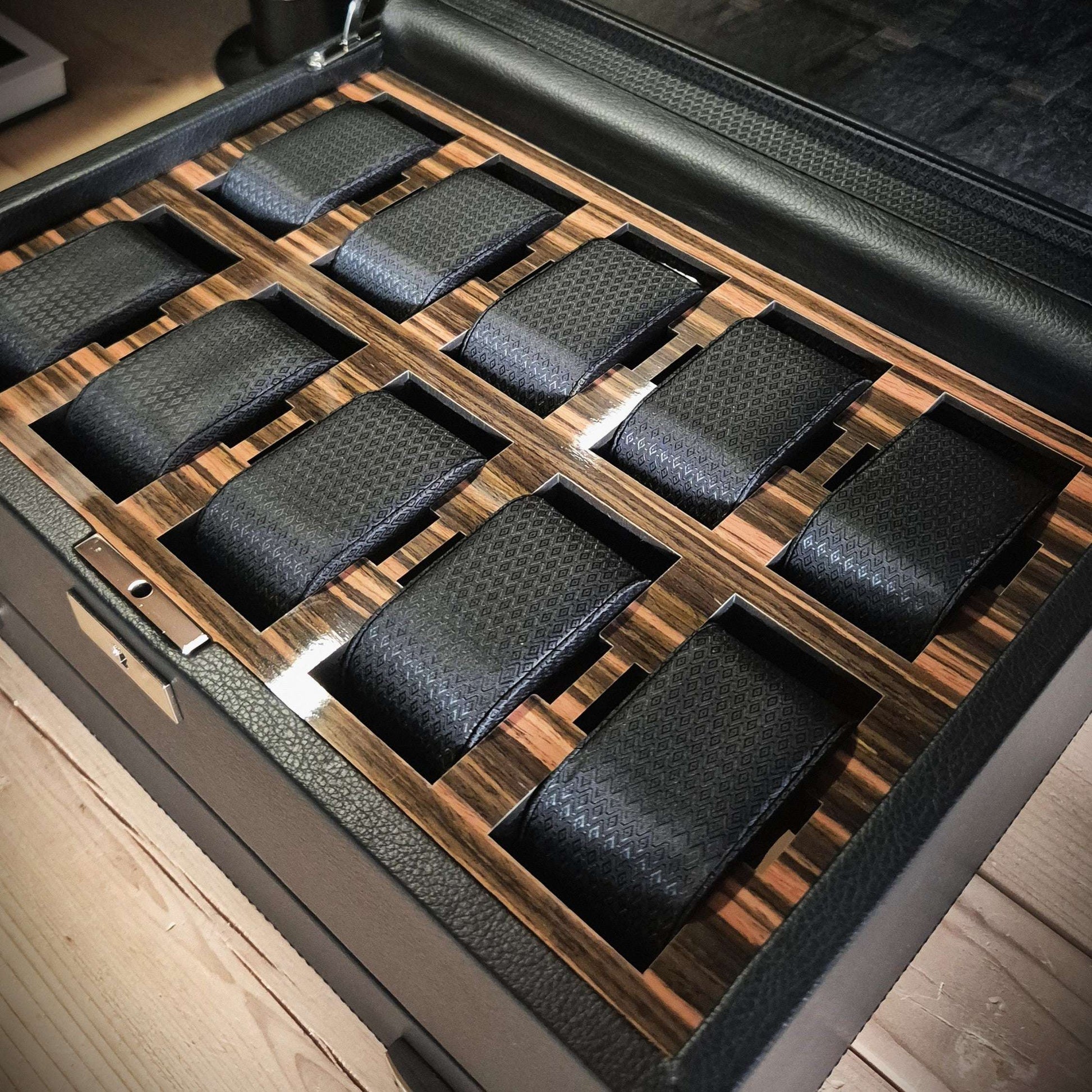 Horlogedoos met lade Roadster 10 horloges Wolf 1834