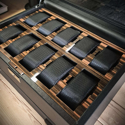 Horlogedoos met lade Roadster 10 horloges Wolf 1834