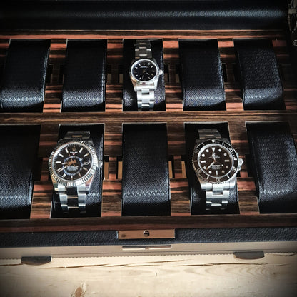 Horlogedoos met lade Roadster 10 horloges Wolf 1834