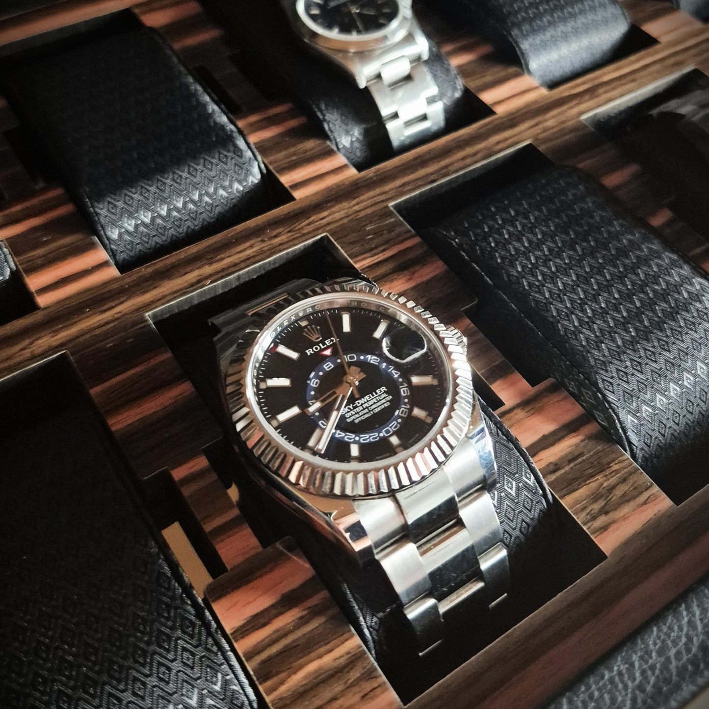 Horlogedoos met lade Roadster 10 horloges Wolf 1834