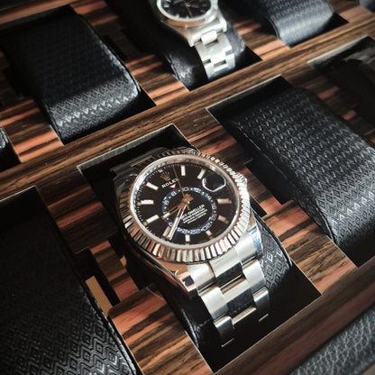 Horlogedoos met lade Roadster 10 horloges Wolf 1834