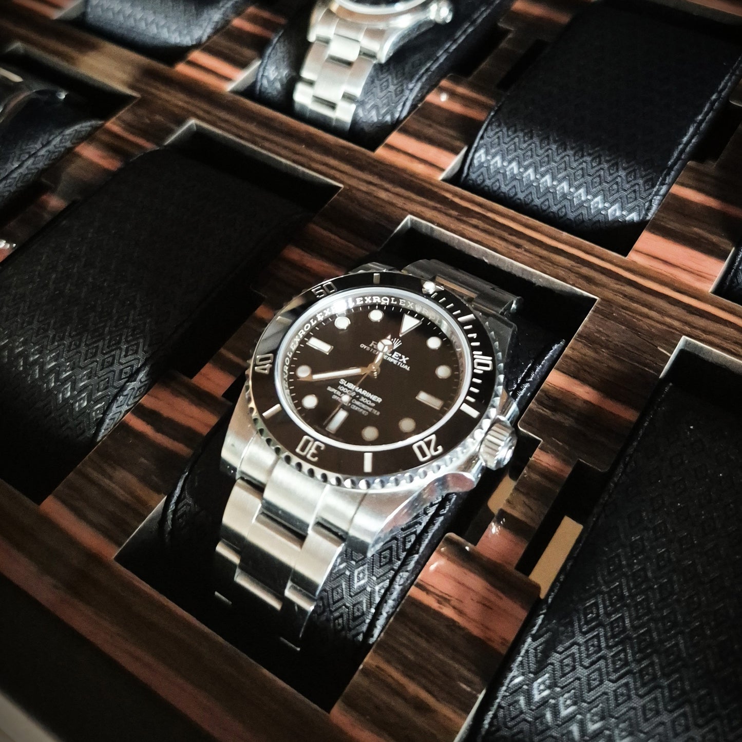 Horlogedoos met lade Roadster 10 horloges Wolf 1834