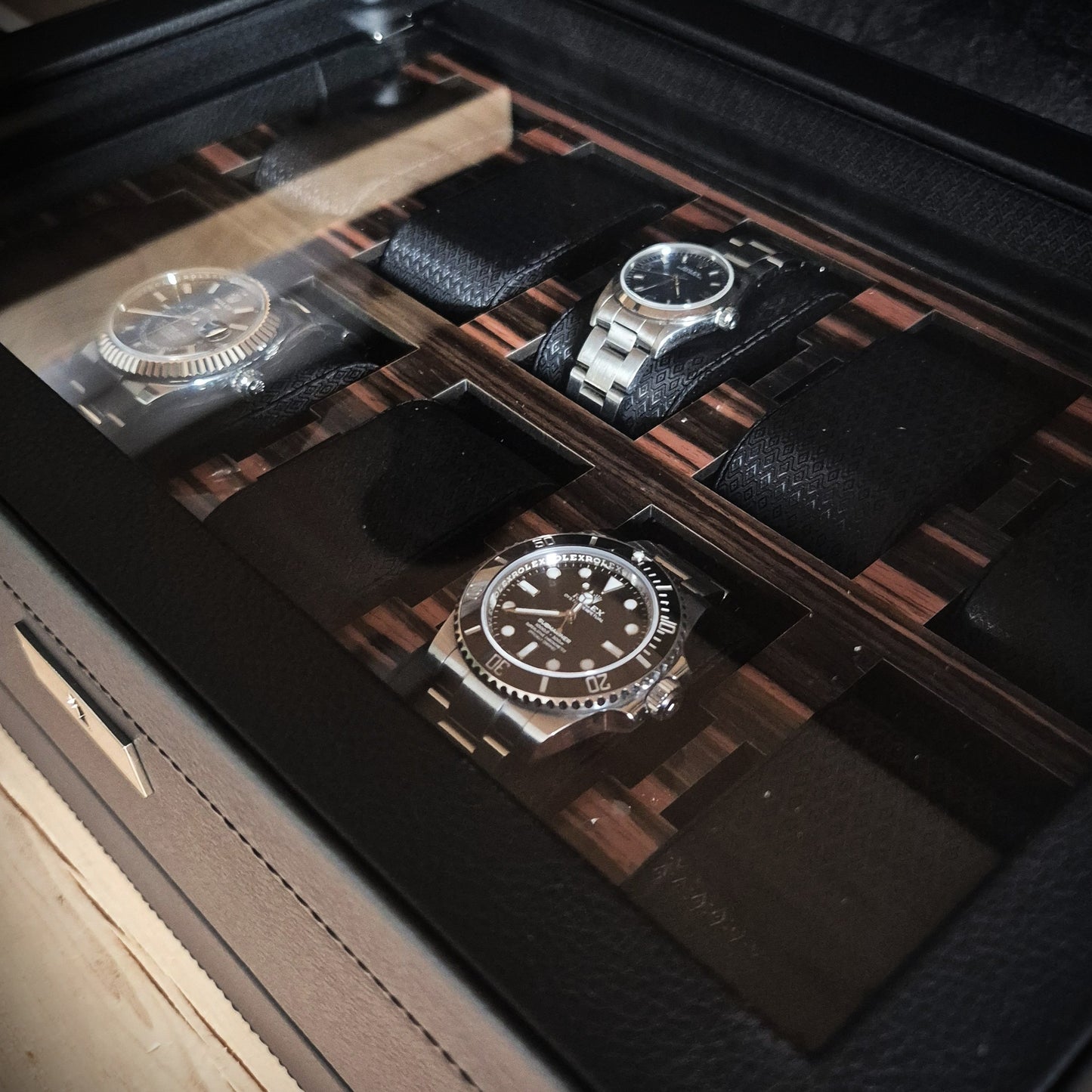 Horlogedoos met lade Roadster 10 horloges Wolf 1834