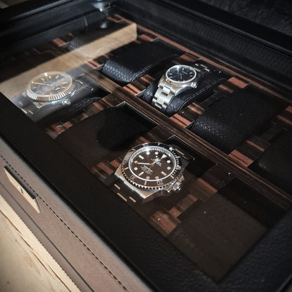 Horlogedoos met lade Roadster 10 horloges Wolf 1834