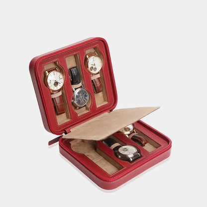 Horloge etui INVIA leder 6 Horloges Modalo