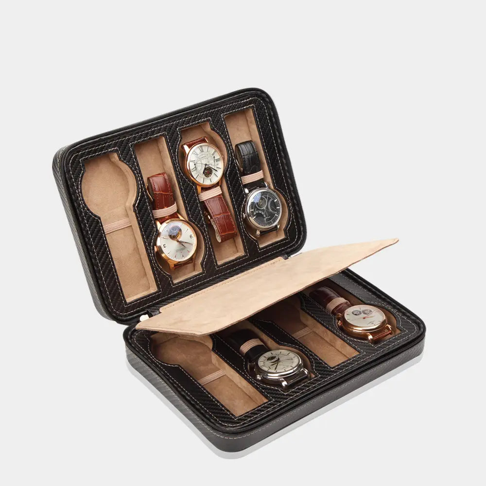 Horloge etui INVIA leder 8 Horloges Modalo