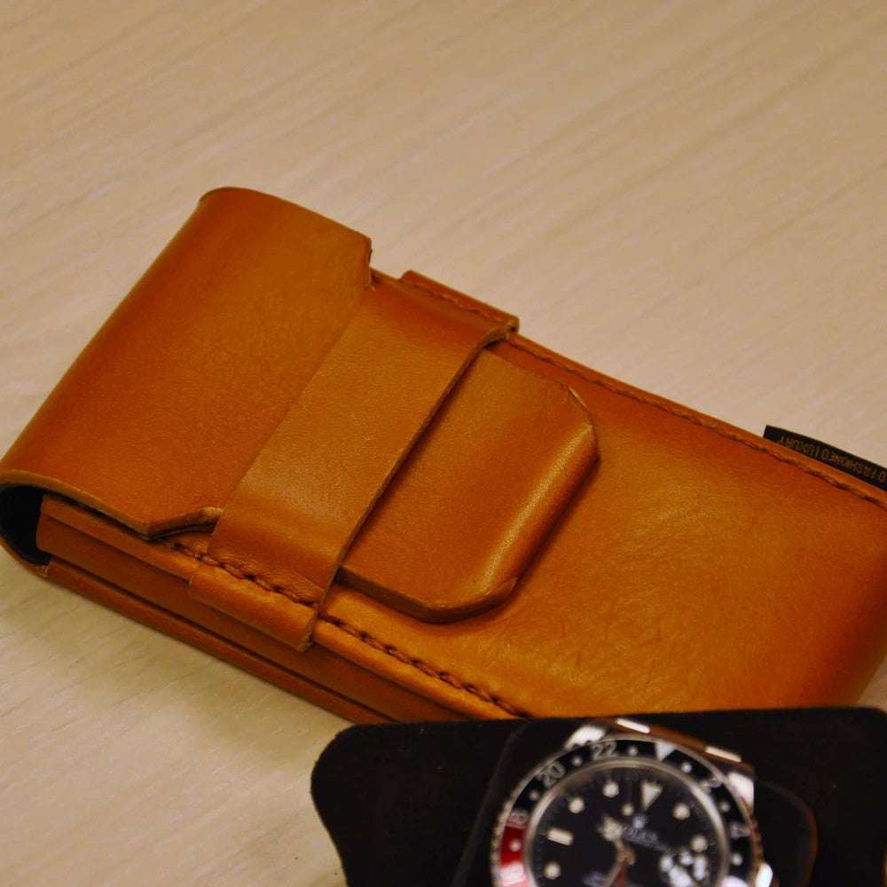 Horloge pouch Bridle Leder 1 horloge Old Fashioned Luxury